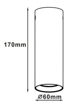 Lampa punktowa Manacor oczko białe 17 cm 